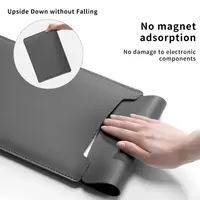 Housse pour ordinateur portable 13 15 pouces avec support, étui en cuir PU pour tablette, sac d'ordinateur Ultrabook antichoc avec tapis de souris pour HP/Dell/Surface 3