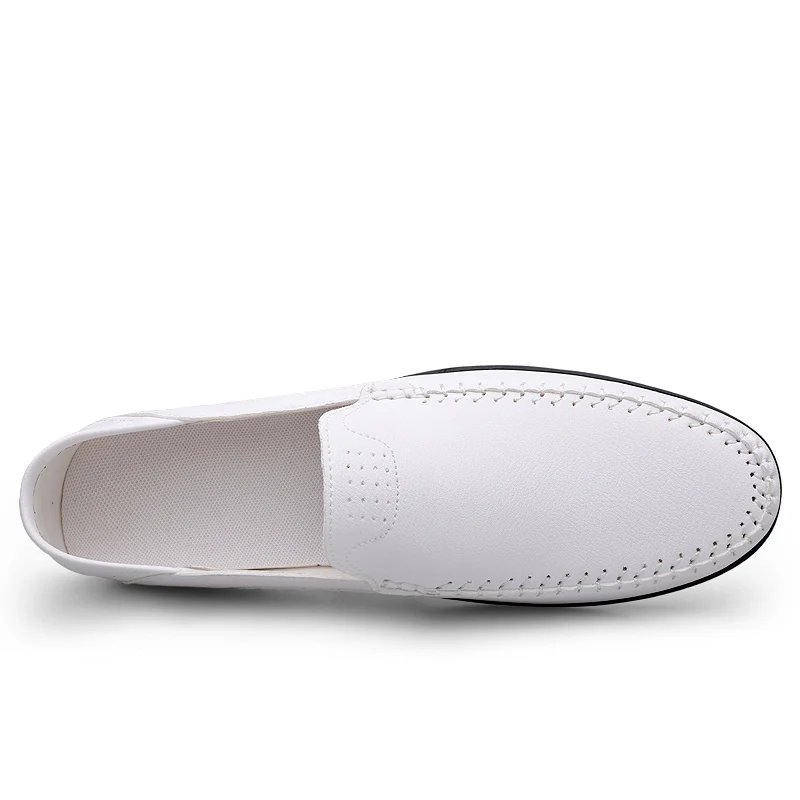 Split Leather Men Loafers Slip On Flats Casual Shoes For Men Moccasins Super Soft Men Footwear For Summer And Spring 4