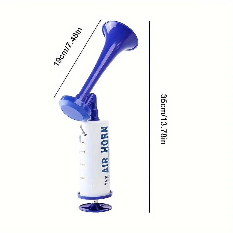 Portable Horn, Handheld Sports Horn, Super loud, Metal signal boat horn, Reusable Stadium Horn.