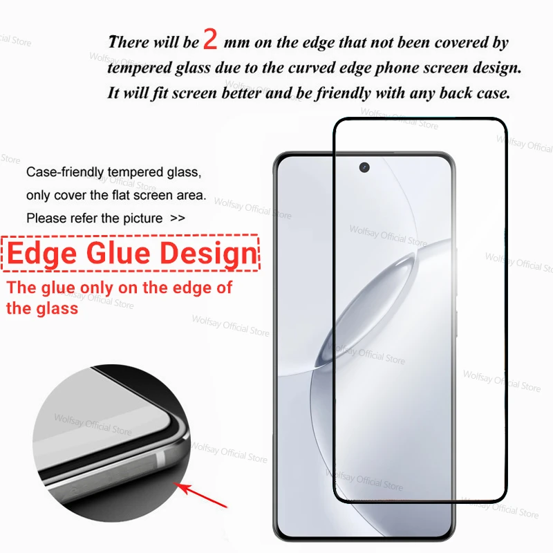 Curved Edge 3D Tempered Glass Screen Protector - Premium Phone Film