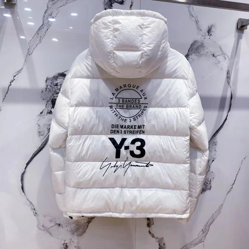 Y3 Yohji Yamamoto Autumn Winter Classic Casual Coat Graphic