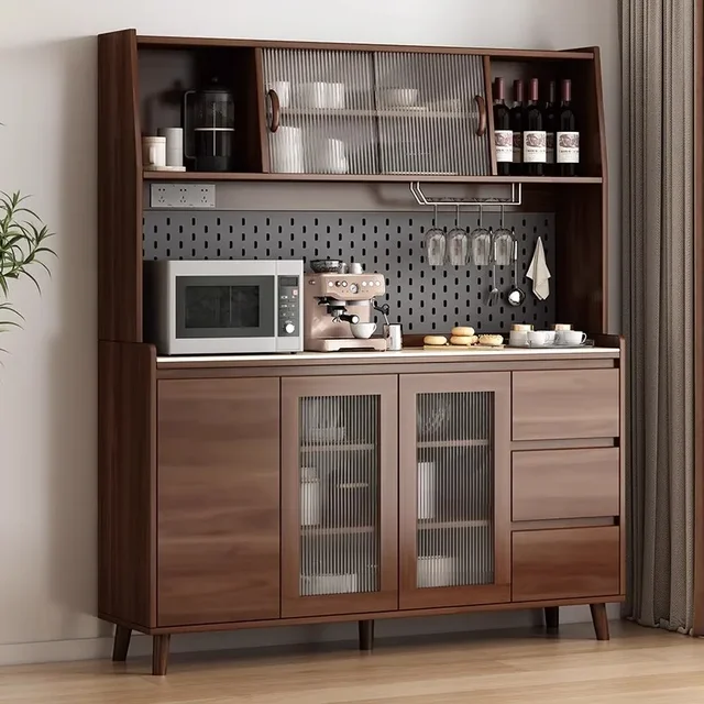 Modern Storage ตู้ไม้ Complete แผ่นระดับเต็มสูงตู้ครัวตู้เสื้อผ้า Nordic หรูหรา Armoire De Rangement เฟอร์นิเจอร์ 2