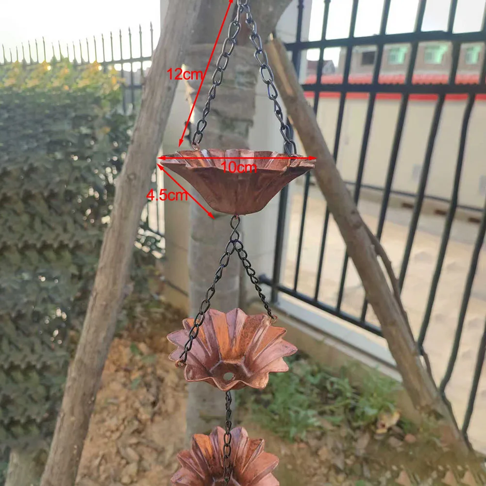 Vintage Metal Rain Chain Downspout 4
