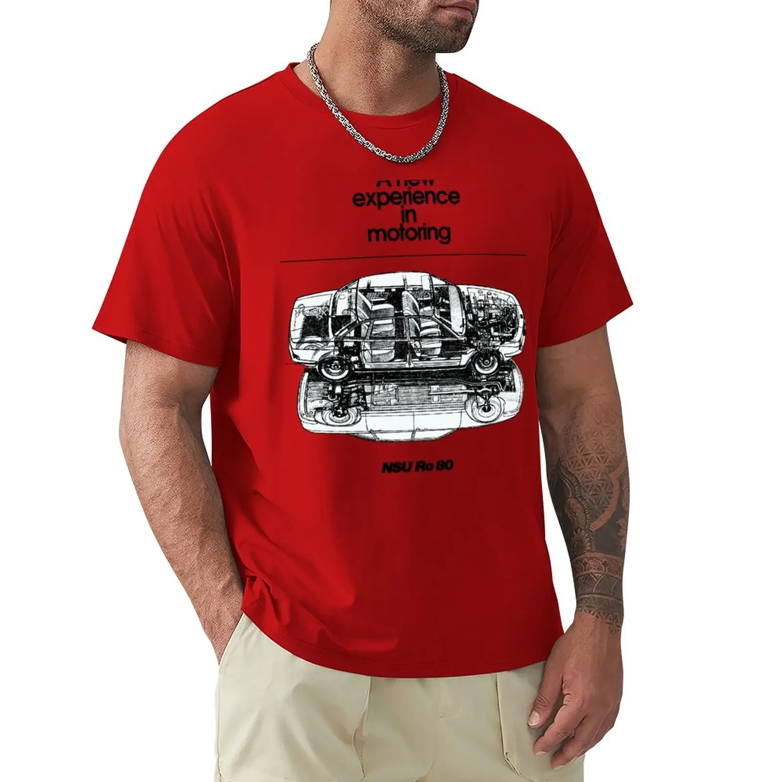 Nsu Ro80 T-Shirt Oversize Kawaii Clothes Sublime Mens Clothes Cute Tops Hippie Clothes Ragazzi Animal Print Felpe, Uomo