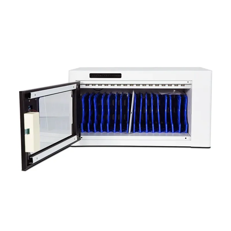 

Tablet Charging Cart Cabinet Educational Equipment Safety Storage Charging Trolley for 16 Devices