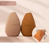 2-Color Makeup Sponge Professional Puff Beauty Tool With Storage Bag Healthy Latex Soft Wet And Dry Women Cosmetic 1