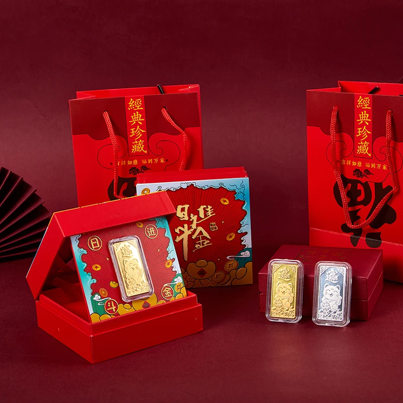 

Счастливая кошка, Золотой бар, серебряный бар, памятная монета, металлическое украшение, подарки, сувенир, талисман, приносит богатство и сокровище, коллекционная