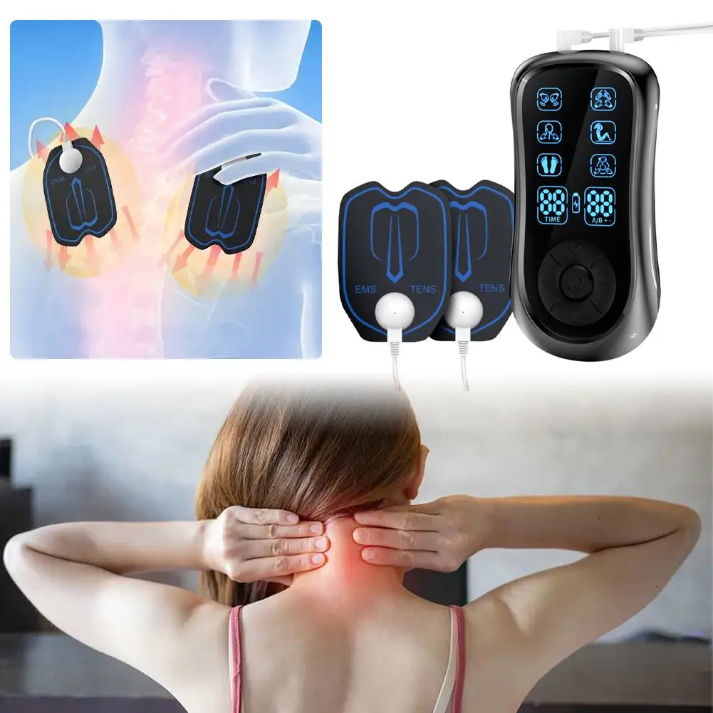

Pain Therapy Device Electric Massager Electrode Pads For Pain Relief From Back Shoulder Neck Leg I6V5