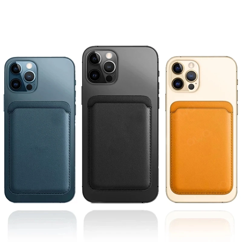 Роскошный кожаный чехол с магнитной застежкой и отделением для карт iPhone 12 Pro Max Mini