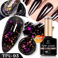 8ml No Wipe Top Coat Glitter Topcoat Seal Top Coat Flash Clear Gel Nude Diamond Matte Aurora Varnish Soak Off Nail Art Manicure 2