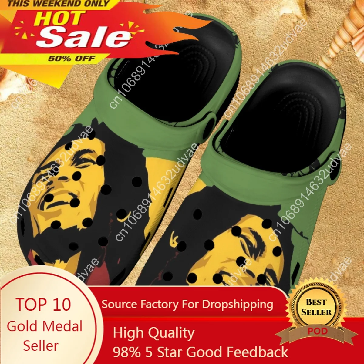 

Famous Singer Rapper Bob Marley 3D Print Unisex Cozy Slides Summer Beach Slip On Casual Slippers Clogs Garden Shoes New Zapatos