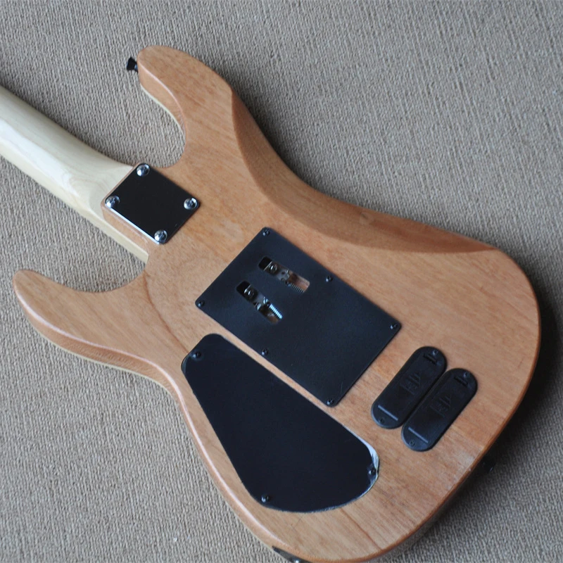 Double Shake 24 Electric Guitar Wood Color Tiger Veneer Factory Direct Delivery OTGT-2071