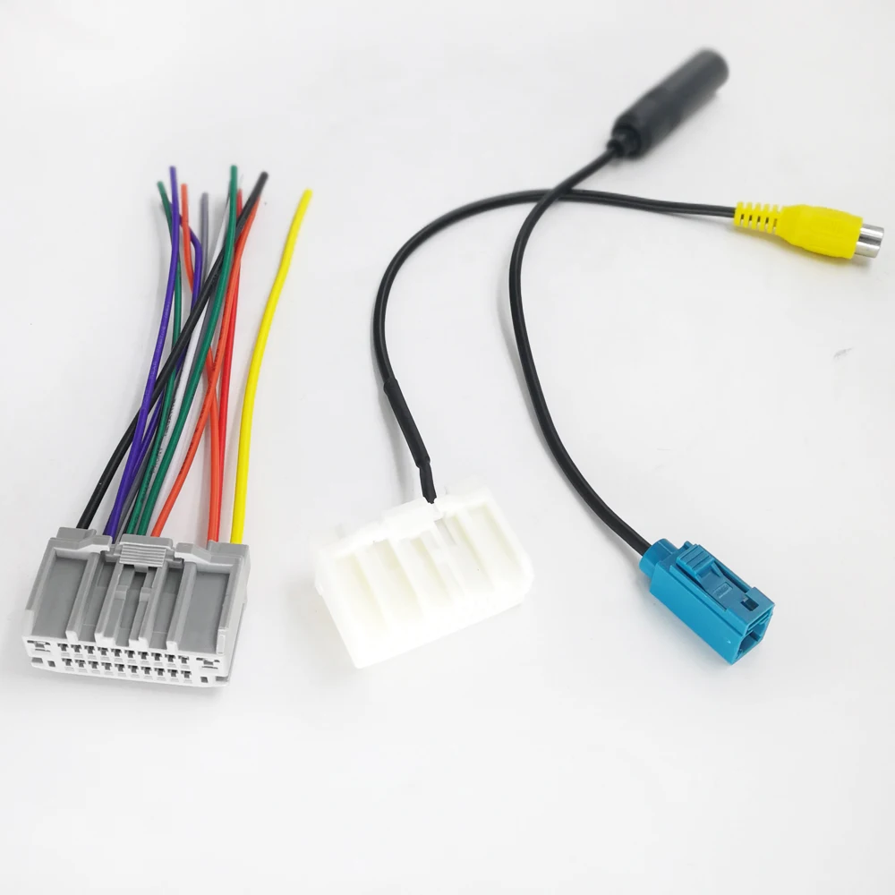 

Biurlink Car Radio Wiring Harness Wire Fakra Adapter Reversing Parking Cable for Jeep Wrangler Dodge Chrysler