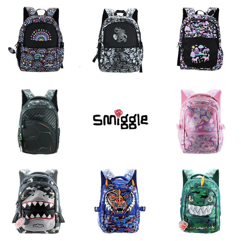 Australia Smiggle Original Children's Schoolbag Girls Backpack Purple  Butterfly Unicorn School 16 Inches Cute Beautiful Kids Bag - AliExpress