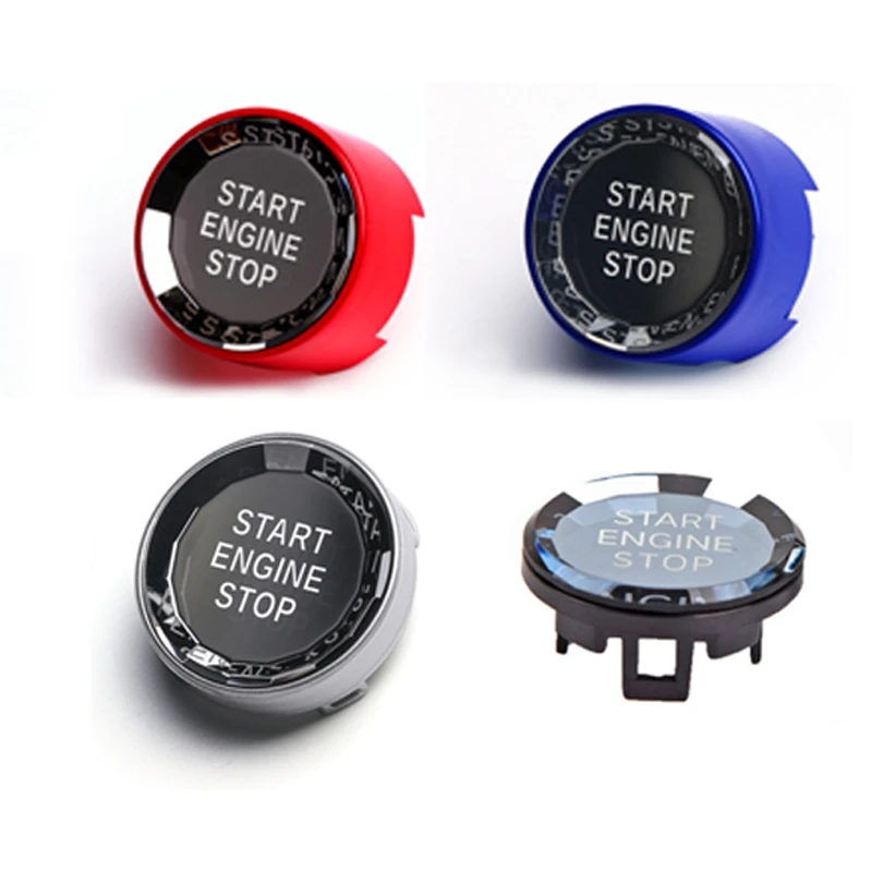 Car Engine Start Button Cover Stickers Crystal Decor Accessories For