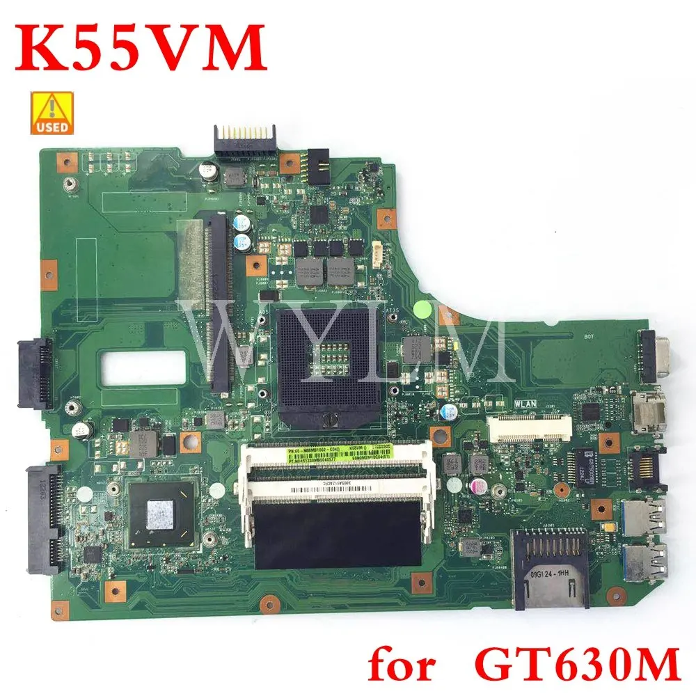 

Б/у материнская плата K55VJ REV2.0 для ASUS A55V K55V K55VJ K55VM, материнская плата ноутбука, материнская плата 69N0M2M11C06 100%, хорошо протестирована