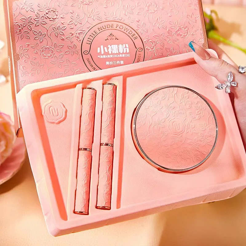 Makeup set lipstick lip tint BB Cream Face Base Liquid Foundation Makeup Facial Concealer Whitening Cream Korean Make Up 2
