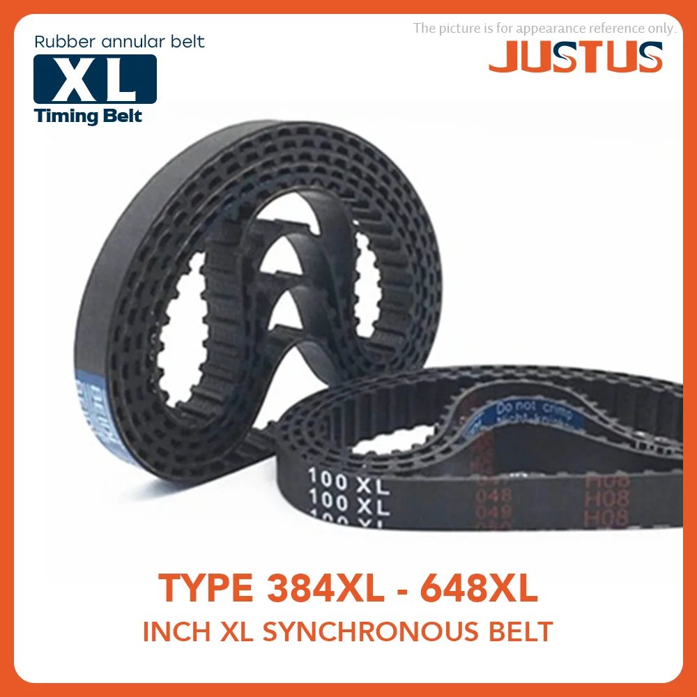 

Trapezoidal Tooth 384XL To 648XL Timing Belt Length LP=975.36mm To 1645.92mm Width 6/8/10/12.7/15/20mm High Torque Toothed Belt