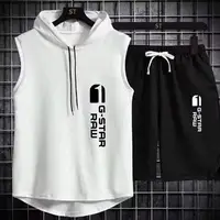 Survêtement de sport deux pièces pour hommes, t-shirt de marque Goals, survêtement de jogging, vêtements de fitness, vêtements d'exercice, été 1