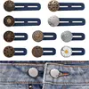 30-1PC Detachable Jeans Waist Adjustment Buckle Metal Button Extender for DIY Pants Jeans Free Sewing Waist Extenders Buttons 2