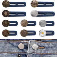 30-1PC Detachable Jeans Waist Adjustment Buckle Metal Button Extender for DIY Pants Jeans Free Sewing Waist Extenders Buttons 2