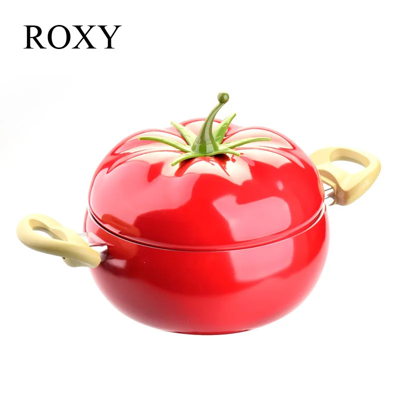 Fruit Style Non-stick Aluminum Skillet Frying Pan Soup Milk Cooking Kitchen Cookware Pot Set Suitable Gas and Induction Cooker