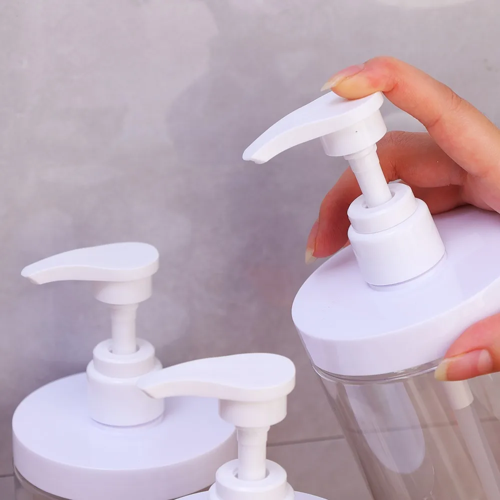 Refillable Wide Mouth Pump Bottle Dispenser for Soap or Travel Essentials (500ml/1000ml)