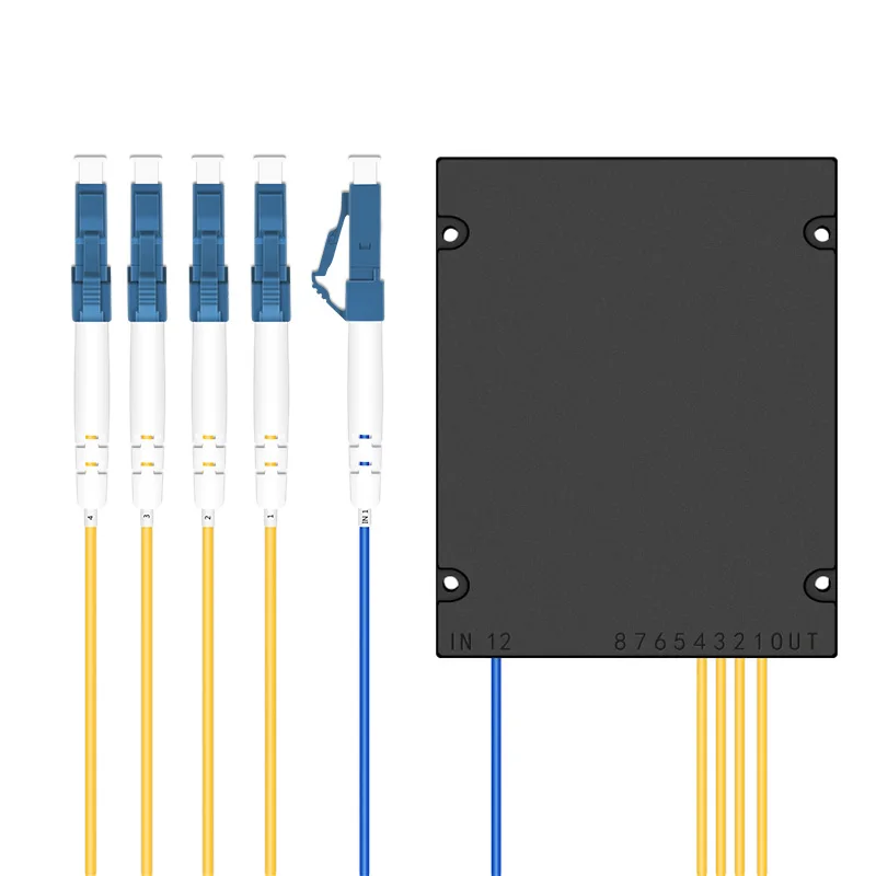 Fiber Optical Splitter 1-2 Fused Fiber Splitter Optic Pigtail Communication System Tapered Box LC/UPC