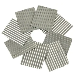 8-Piece Corrugated Tile Wall Sheet Set for Diorama Scene Building (Silver)
