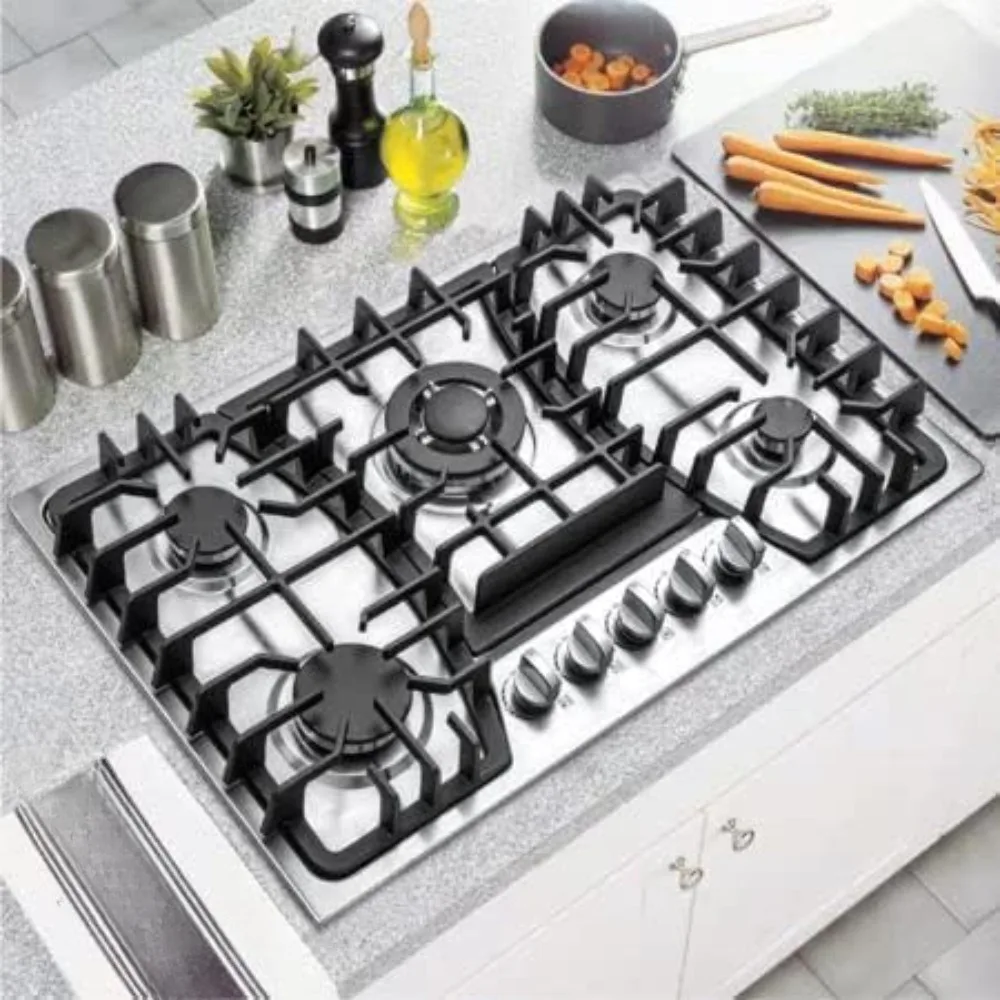 Kitchen gas Cooktop - Dual fuel gas cooktop - Built-in stainless steel - Gas Cooktop - Kitchen Cooktop gas stove 5
