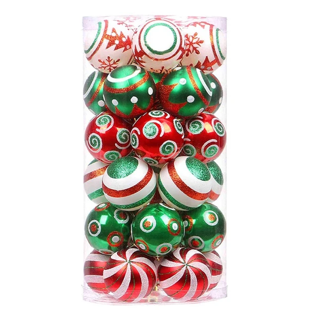 21 Styles Foam Christmas Balls Xmas Tree Hanging Ball Ornaments