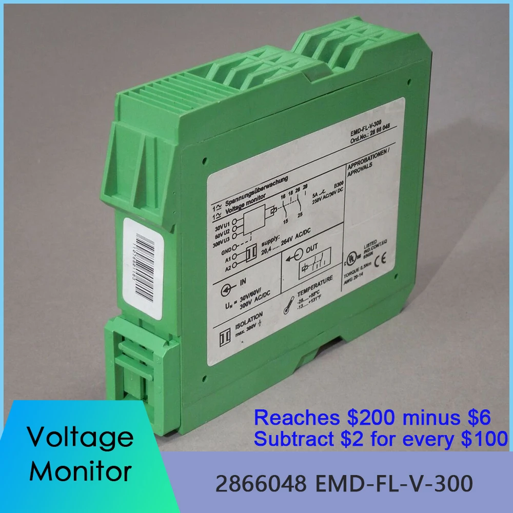 

2866048 EMD-FL-V-300 Voltage Monitor For Phoenix Monitoring Relay