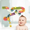 Baby Bath Toys DIY Paddle Water Track Slide Ball Bathroom Bathtub Shower Toy Children paddle Toy Early Puzzle Educational Toy 1