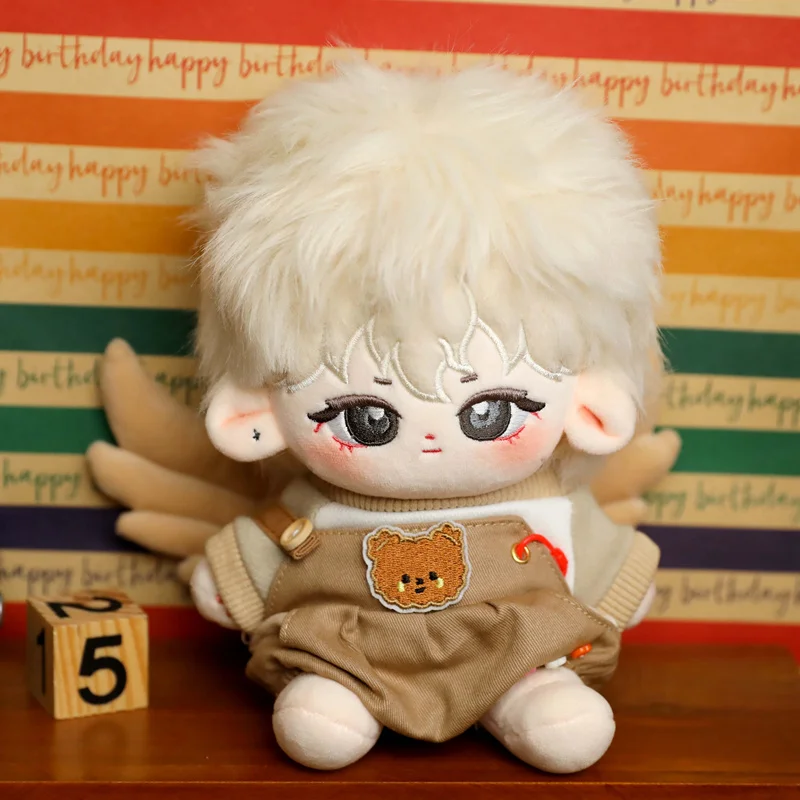 

20cm Idol Doll Plush Cotton Star Dolls Kawaii Stuffed Baby Plushies No Attributes With Wings Dolls Toys Fans Collection Kid Gift