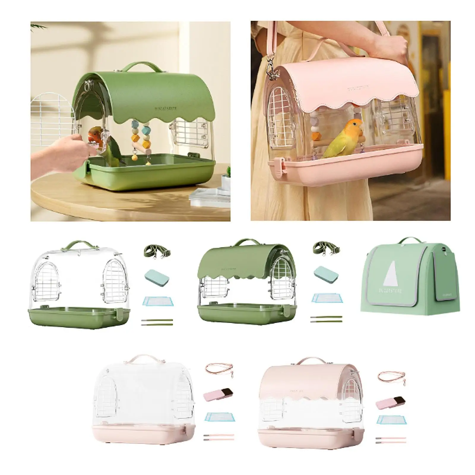 Bird Cage Bag Lightweight Bird Carrier for Parrots Budgies Birds