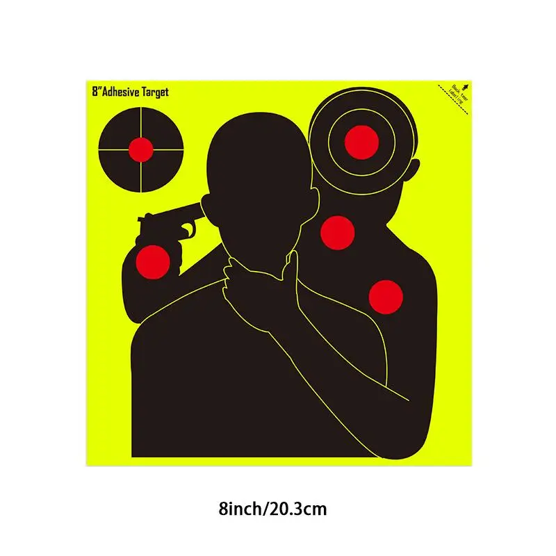Self-Adhesive Range Practice Splatter Shooting Targets Stickers 8 Inch Target Aiming Training Supplies 10/30pcs
