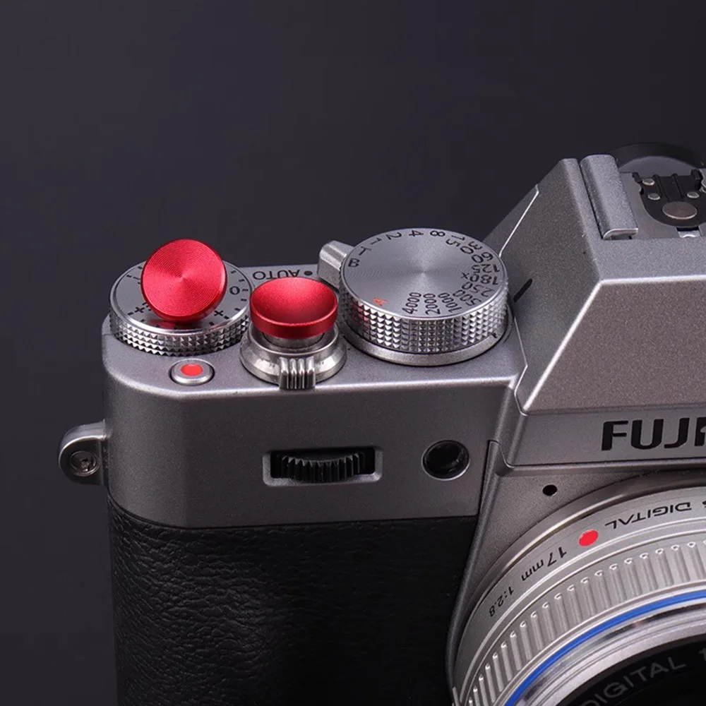 Fuji Fujifilm X100S X100 X100T X10 X20 XE1 Leica Canon Nikon SLR 카메라 용 금속 셔터 릴리즈 버튼 트리거 보호기 커버