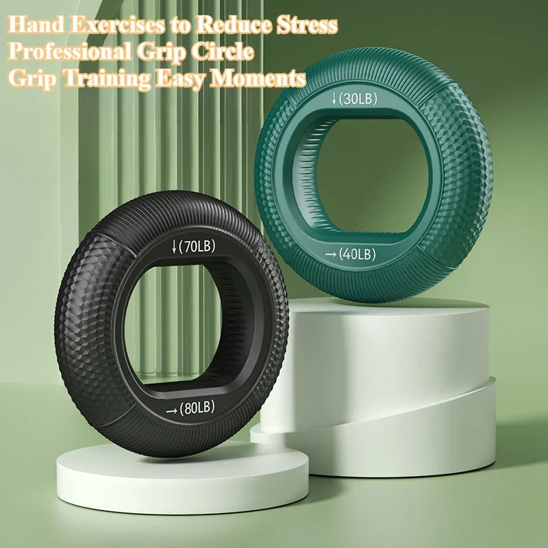 Silicone Finger Gripper Ring Hand Muscle Strengthener Wrist Finger Trainer Exercise Carpal Expander Workout Fitness Device
