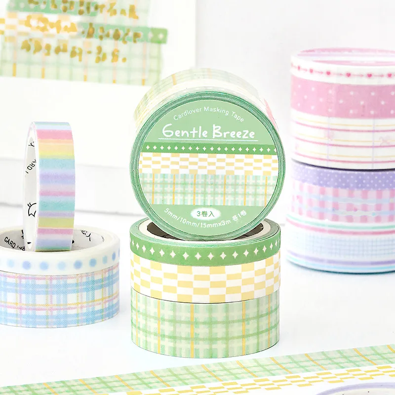 1pcs/1lot 장 접착 테이프 스프링 필드 프렐류드 정크 저널 일본 마스킹 스크랩북 스티커