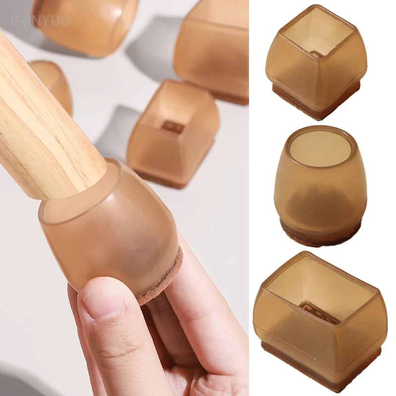 16-Piece Furniture Leg Floor Protectors with Felt Pads and Sliders