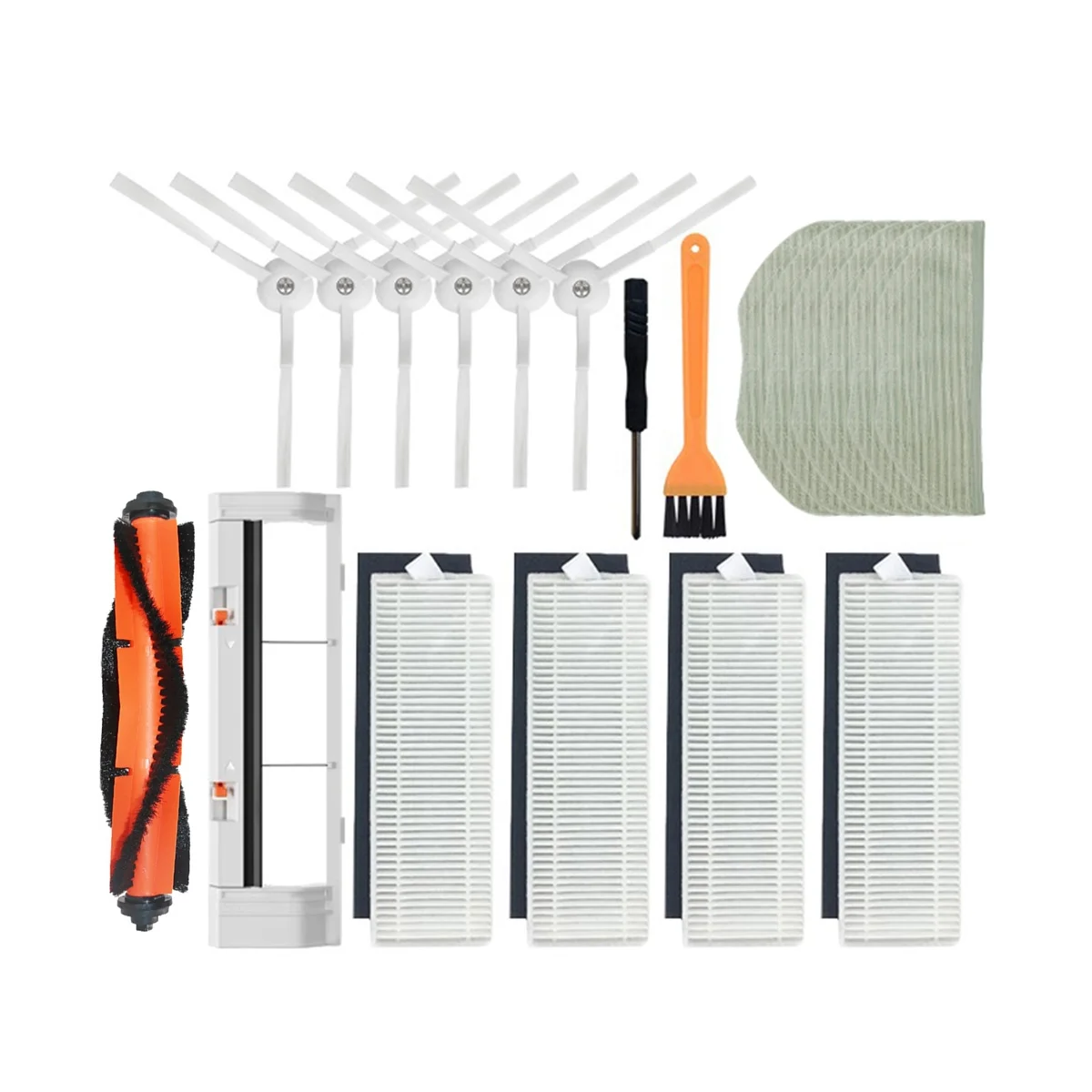 

For G1 MJSTG1 Mi Robot Vacuum-Mop Essential SKV4136GL Water Tank Dust Box Main Brush Hepa Filter Mop Cloths