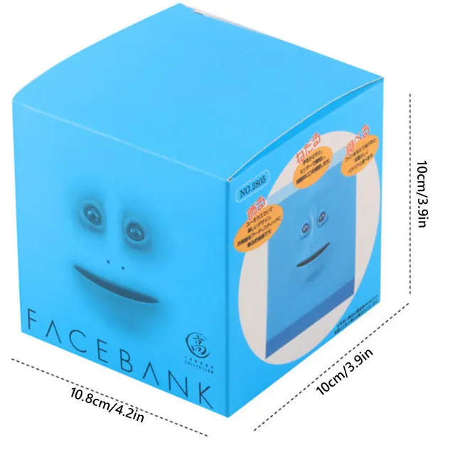 Face Money Pot  Electric Face Coin Bank Cute Face Bank Box Money Eating Chewing Box For Money Saving Toys Kids Christmas Gift 6