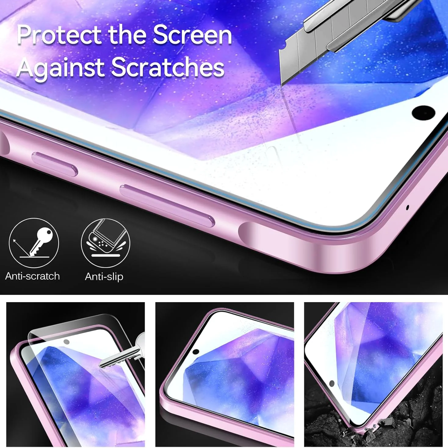 5PCS Gehärtetes Glas Für Samsung Galaxy A21 A31 A41 A71 A81 A91 Screen Protector auf Samsung A02 A12 A32 5G A42 A03 A13 A23 glas – Detail 5