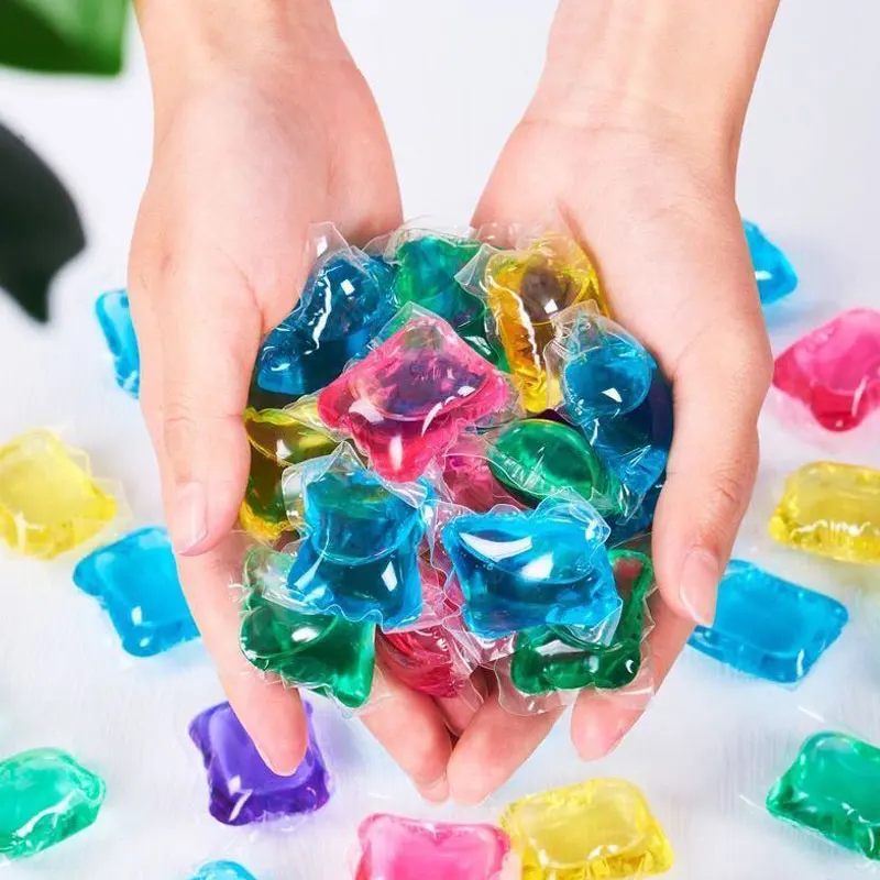 10/20/50PCS Laundry Gel Beads Laundry Ball Cleaner Capsules Washing Liquid Lasting Fragrance Colorful Concentrated Beads