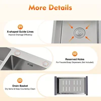 Stainless Steel Kitchen Sink Double Bowl Kitchen Sink bathroom sink stainless steel sink laundry basements bars restaurants 5