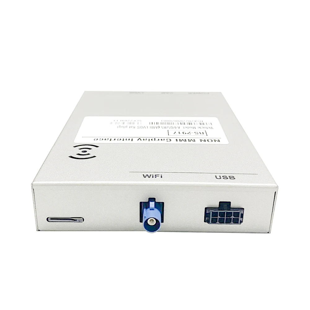 아우디 A4/A5/S5 및 레인지로버 카플레이용 디코더 어댑터, 전면 뷰 확장 5인치 USB 스크린 카플레이 인터페이스 적용 가능