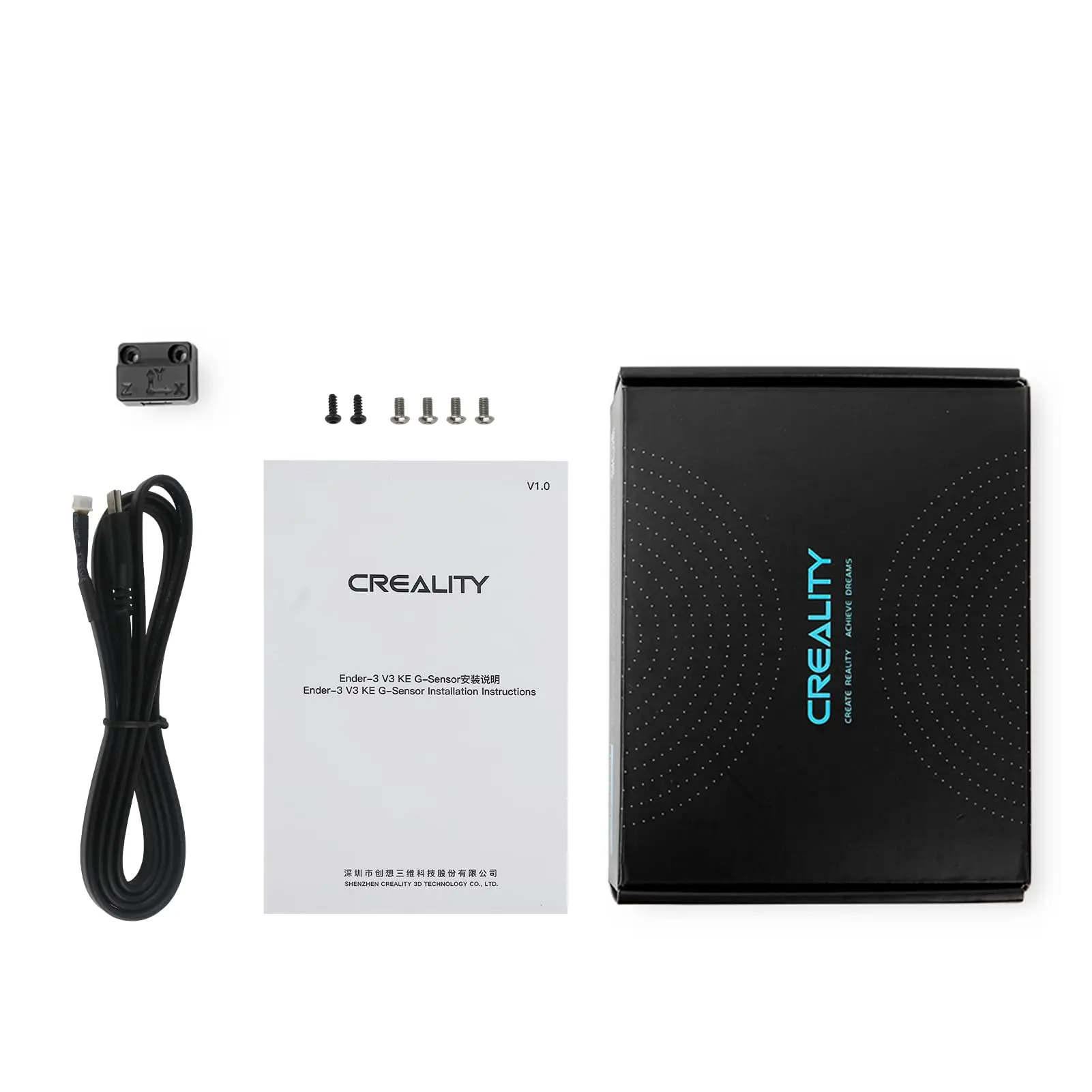 crearlity ender3 v3 ke カメラ、振動補正器、おまけパーツ Ender-3 v3 ke Ender-3用の正確なセンサー,振動補正,コントローラー