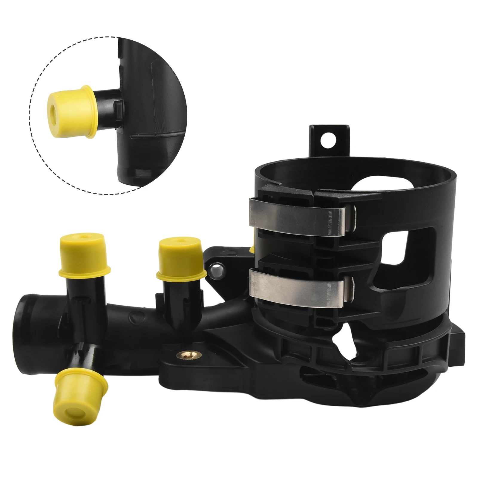 

New High Quality Water Outlet Fuel Filter Housing Replacement 1 Set 6512006000 A6512001656 Black Car Accessories