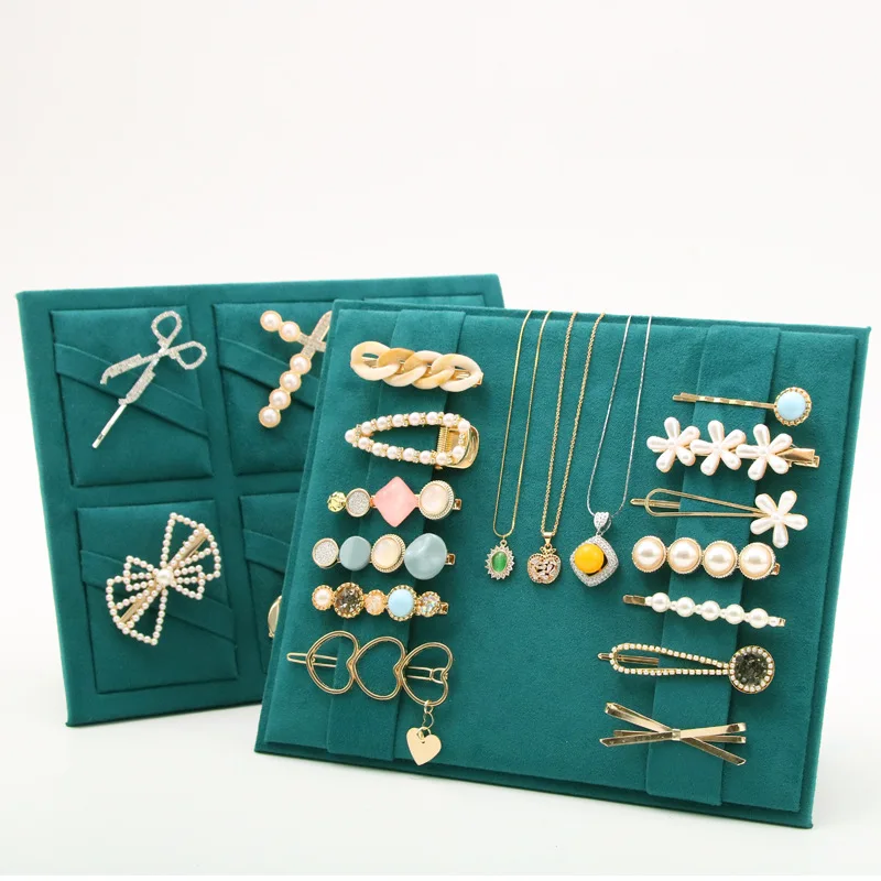 

Hairpin display retro contracted receive jewelry ornaments headdress hairpin suede suede stalls display board