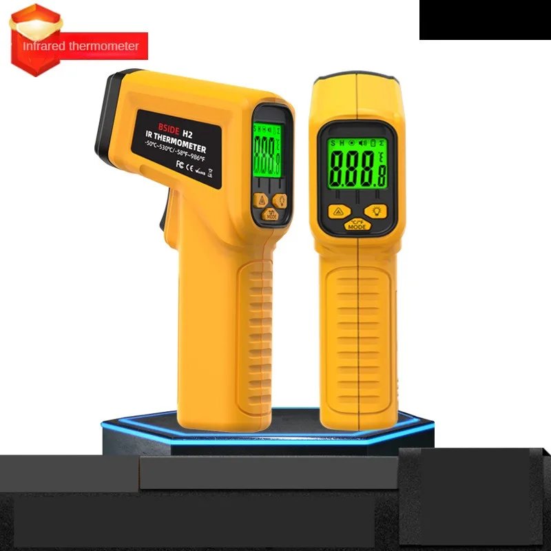 Infrared Thermometer High Precision Non-contact Industrial Temperature Measuring Gun Oil Temperature Industrial Thermometer